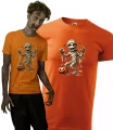 Koszulka męska t-shirt kolor pomarańczowy nadruk MUMIA AlleKoszulki Halloween Koszulki z nadrukiem.jpg