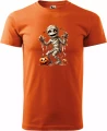 Koszulka męska t-shirt kolor pomarańczowy nadruk MUMIA AlleKoszulki Halloween Koszulki z nadrukiem.jpg