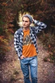 Koszulka męska t-shirt kolor pomarańczowy nadruk Nawiedzony Dwór AlleKoszulki Halloween Koszulki z nadrukiem.jpg