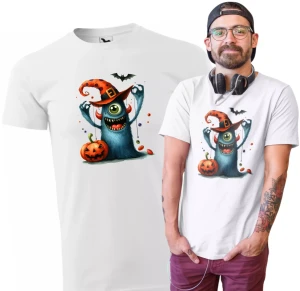Koszulka męska Halloween POTWÓR DYNIA