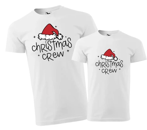 Biały komplet koszulek dla taty i dziecka