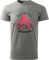 Koszulka dla nurka Born to dive deep kolor szary