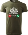 koszulka szachy dzwonią muszę iść kolor militarny męska