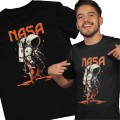Koszulka z nadrukiem astronauty nasa męska