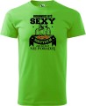 Koszulka męska z nadrukiem Nienawidzę być sexy ale jestem sołtysem i nic na to nie poradzę kolor green apple