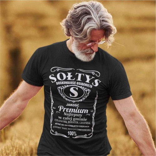 Sołtys premium koszulka męska z nadrukiem