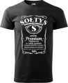 Sołtys premium koszulka męska z nadrukiem kolor czarna