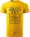 Sołtys premium koszulka męska z nadrukiem kolor żółty