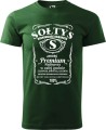 Sołtys premium koszulka męska z nadrukiem kolor zieleń butelkowa