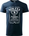 Sołtys premium koszulka męska z nadrukiem kolor granatowy