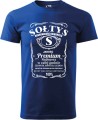 Sołtys premium koszulka męska z nadrukiem kolor chabrowy