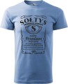 Sołtys premium koszulka męska z nadrukiem kolor błękitny