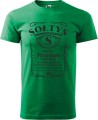 Sołtys premium koszulka męska z nadrukiem kolor zieleń trawy
