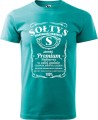Sołtys premium koszulka męska z nadrukiem kolor szmaragd
