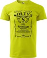 Sołtys premium koszulka męska z nadrukiem kolor limonkowy