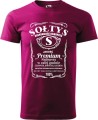 Sołtys premium koszulka męska z nadrukiem kolor malinowy