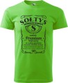 Sołtys premium koszulka męska z nadrukiem kolor green apple