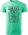 Sołtys premium koszulka męska z nadrukiem kolor miętowy