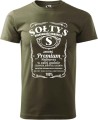 Sołtys premium koszulka męska z nadrukiem kolor militarny