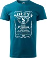 Sołtys premium koszulka męska z nadrukiem kolor petrol blue