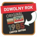 Męska koszulka kaseta limited edytion dowolny rok