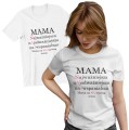 Damska Koszulka na Dzień Mamy - Mama na najwyższą ocenę Najważniejsza - kolor biały