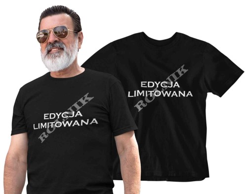 Koszulka dla Rolnika - Rolnik Edycja Limitowana - kolor czarny