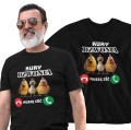 Koszulka Męska Rolnik Kury Dzwonią Muszę Iść - kolor czarny