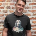 Koszulka Męska z nadrukiem Jezus kolor