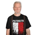 Męska koszulka z nadrukiem Patriota Flaga