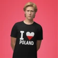 Koszulka męska z nadrukiem I Love Poland