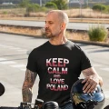 Koszulka męska z nadrukiem Keep Calm and love Poland