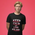 Koszulka męska z nadrukiem Keep Calm and love Poland