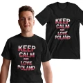 Koszulka męska z nadrukiem Keep Calm and love Poland