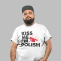 Koszulka męska Kiss me i'm Polish