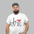 Męska koszulka z nadrukiem Polska Love
