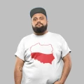 Koszulka męska z nadrukiem Polska Flaga