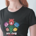 Koszulka damska z nadrukiem Kwiat Polski