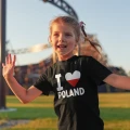 Dziecięca koszulka z nadrukiem I love Poland