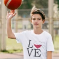 Dziecięca koszulka z nadrukiem Love Poland