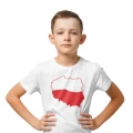 Dziecięca koszulka z nadrukiem Polska Flaga