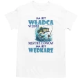 Jam jest wędkarz biała
