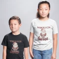 Wesołych Świąt Retro Dziecięca Koszulka z Nadrukiem