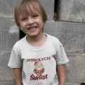 Wesołych Świąt Retro Dziecięca Koszulka z Nadrukiem