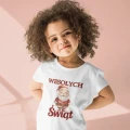 Wesołych Świąt Retro Dziecięca Koszulka z Nadrukiem
