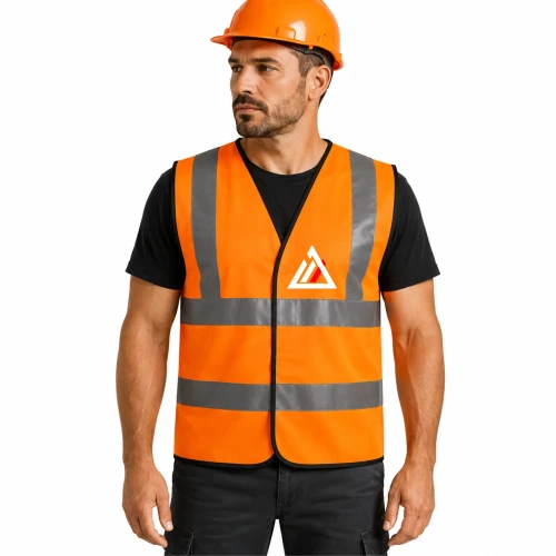 kamizelka odblaskowa orange przód model