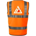 kamizelka odblaskowa orange tył