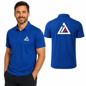 Koszulka polo z logo firmy przód + plecy