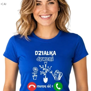 Damska koszulka Działka dzwoni muszę iść