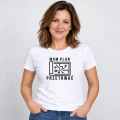 Koszulka damska z nadrukiem mam plan przetrwać na modelce